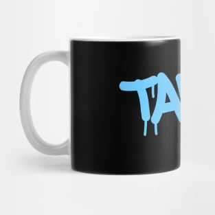 Tallin city name graffiti tag style dripping tag Mug